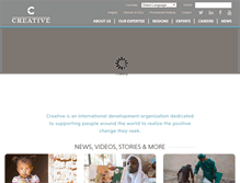 Tablet Screenshot of creativeassociatesinternational.com